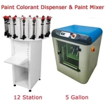 12STATION Paint Colorant Dispenser & 5GALLON Automatic Platform Mixer 110V New. Price: $3485.00.
