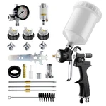 Hvlp Air Spray Gun Kit 1.3/1.5/1.7MM Nozzles, 600CC Cup & Regulator New. Price: $93.09.