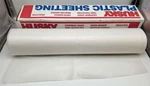 Husky 8' X 100' Plastic Sheeting Poly-america 408C Clear 4-MIL Low Density New. Price: $44.63.