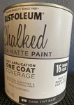 Rust-oleum Chalked Ultra Matte Paint Dark Tint Base (30 Fl. Oz.) New. Price: $21.99.