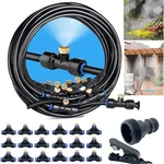20-90FT Outdoor Patio Water Mister Nozzle Misting Cooling System Fan Cooler New. Price: $41.90.