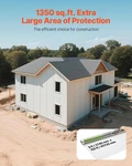 House Wrap, 9 X 150 Ft, 0.13 Mm Thick Vapor Barrier, Heavy Duty Plastic Sheeting New. Price: $142.68.