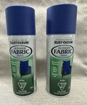 2 Cans Rust-oleum Ink Blue Outdoor Fabric Paint 379538 Uv Resistant Soft Feel New. Price: $19.99.