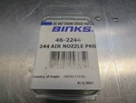 Binks 46-2244 Air Nozzle New. Price: $74.99.