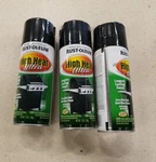 Rust-oleum High Heat Ultra Enamel Spray, Black, 12-OUNCE 3 Pk New. Price: $29.00.