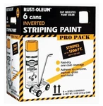 Rust Oleum Professional Inverted Striping Paint 3OZ Pack 6 White New. Price: $66.29.