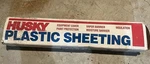 Husky 8' X 100' Plastic Sheeting 4-MIL Low Density Wrap Shield Cove New. Price: $24.99.