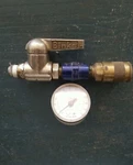 Binks Air Pressure Valve, Parts, Extension Connection And Aro Gauge (60 Psi) Used. Price: $89.00.