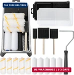 Bates- 4 Inch Paint Roller Set, 18 Pcs, 1X Plastic Tray, 3X Disposable New. Price: $16.19.