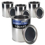1 Quart (32 Ounce) Paint Cans & Lids (4 Pack) Unlined Metal New. Price: $22.99.