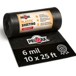 Primax 6 Mil Plastic Sheeting 10X25FT - Waterproof Uv Resistant Heavy Duty Tarp New. Price: $52.25.