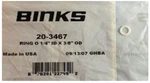 Binks 20-3467 O-ring Kit 1/4" Id X 3/8" Od New. Price: $16.00.