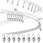Lcyfmel Curved Ceiling Curtain Track Flexible Bendable Mount For Rail Bu New. Price: $19.01.