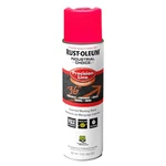Rust-oleum 1661838V Precision Line Marking Paint, Inverted, Fluorescent Pink, New. Price: $7.49.