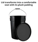 Combo 6 Gallon Bucket Seat+ 32" Mixing Drill Shaft-fit Dewalt, Ridged, Milwaukee New. Price: $79.00.