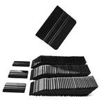 100 Pcs Felt Squeegee For Vinyl - Flexible Plastic With Fabric Black New. Price: $86.25.
