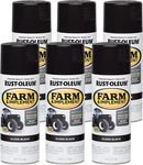 280123-6PK Farm & Implement Spray Paint, Oz, Gloss Black, (pack Of 6) New. Price: $56.99.