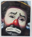Clown Painting Rusty Emmett Kelly Oil Canvas Le 2/250 20" X 24" Headshot Used. Price: $279.91.