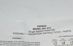 New, Fimco 5300025 Single Agitator Assembly - Model No. 814 Free Shipping!. Price: $70.00.