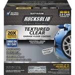 Rust-oleum 317382 Rocksolid Garage Floor Coating, 2.5 Car Kit, Textured Clear New. Price: $234.01.