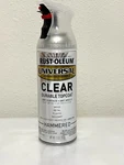 Rust-oleum Universal Clear Topcoat Hammered Finished Spray 11OZ 302153 New. Price: $9.00.