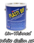1 Gallon White Unthinned Performix Plasti Dip Concentrate Full Strength New. Price: $79.89.