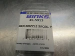 Binks 45-5913 Fluid Nozzle 59CSS Open. Price: $69.99.