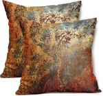 Brown Pillow Covers 20X20 Gold Rusty Cinnamon Copper Bronze Metall New. Price: $23.46.