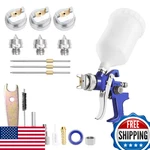 Pntgreen Hvlp Air Gun With 1.4/1.7/2.0MM Nozzles And Paint Sprayer Accesso New. Price: $59.78.