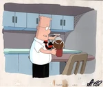 Dilbert Cel/original Bg: 10 Coffee (w/scott Adams) Engineering Breakroom Used. Price: $99.95.