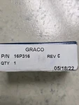 16P316 Graco (nos) New. Price: $96.00.