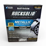 Rust-oleum 286893 Rocksolid Garage Floor Coating Kit, Silver Bullet Metallic New. Price: $149.00.