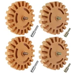 Mivide 4PCS Decal Remover Eraser Wheel Tool Kit, 4INCH Rubber Pack, New. Price: $36.24.