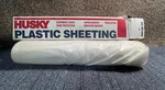 Husky Plastic Sheeting Mil X 8.33 Ft. W 200 Polyethylene Clear Open. Price: $35.00.