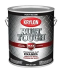 (1)-KRYLON Rust Tough Oil-based Flat Control Enamel, Black Gallon New. Price: $39.99.