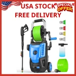**4800 Psi Pressure Washer 33FT Hose Nozzles Foam Cannon Home Car Patio Blue New. Price: $288.99.
