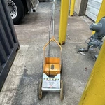 Rust-oleum Athletic Field Striping Machine 206346 Yellow Cart Adjustable Pattern Used. Price: $200.00.
