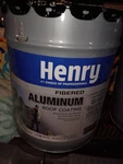 Henry Fibered Aluminum Roof Coating Metallic 4.75 Gal Water-resistant Rust-stop New. Price: $95.00.