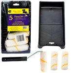 Bates- Paint Set, Inch Roller, Tray, Foam 4", 5 Pcs, Black New. Price: $13.51.