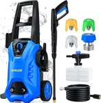 4200 Psi Electric Pressure Washer With Foam Cannon & 3 Nozzles For All Cleaning New. Price: $353.99.