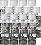 12-PACK Of 18 Oz 20-642 White Stripe Water-based Traffic Marking Spray Paint New. Price: $197.74.