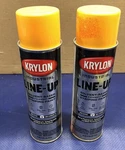 Krylon Line-up Spray Paint 18OZ Cans X 2 Highway Yellow Marking 8301 Striping New. Price: $25.99.