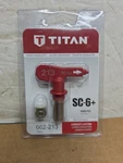 Qty: 662-213 Titan SC6 + Reversible Spray Tip Red By Tool New. Price: $21.00.