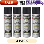 4PK Rust Oleum Professional High Performance Enamel Spray Semi Gloss Black 15 Oz New. Price: $35.56.