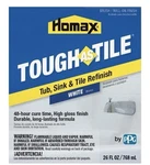 New Homax 3158 Tough As Tile Epoxy Enamel Brush On Paint, White. Price: $35.00.