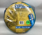 New Plews 13-50AE Amflo Blue 3/8" X 50' Foot Poly Long Life Air Hose Brass Ends. Price: $45.00.