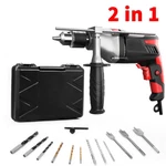 New 2 In 1 Electric Rotary Hammer Drill Sds Concrete Chisel Kit W/ Bits Usa. Price: $43.99.