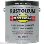 1 Gal Black Rust-oleum Protective Control Flat Enamel Paint 7776-402 New. Price: $92.89.