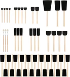 50 Pack Foam Brushes 0.35"- 2", Assorted Sizes, For Painting New. Price: $11.59.