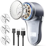 Popchose Fabric Shaver, Lint Remover For Clothes, Rechargeable - Grayish White Used. Price: $27.13.